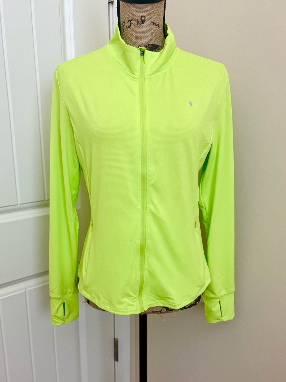 Soothfeel Neon Green Yellow Thin Lightweight Activewear Jacket